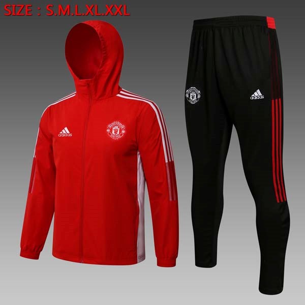 Giacca a vento Manchester United Set Completo 2022 Rosso Nero